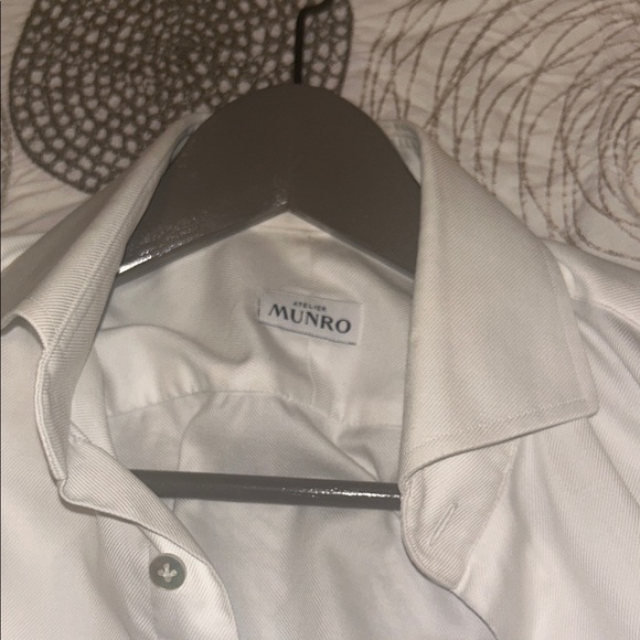 Munro Classic white Dress Shirt - Picture 5 of 8
